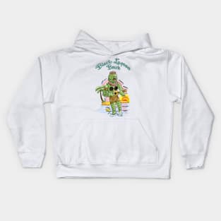 Black lagoon beach Kids Hoodie